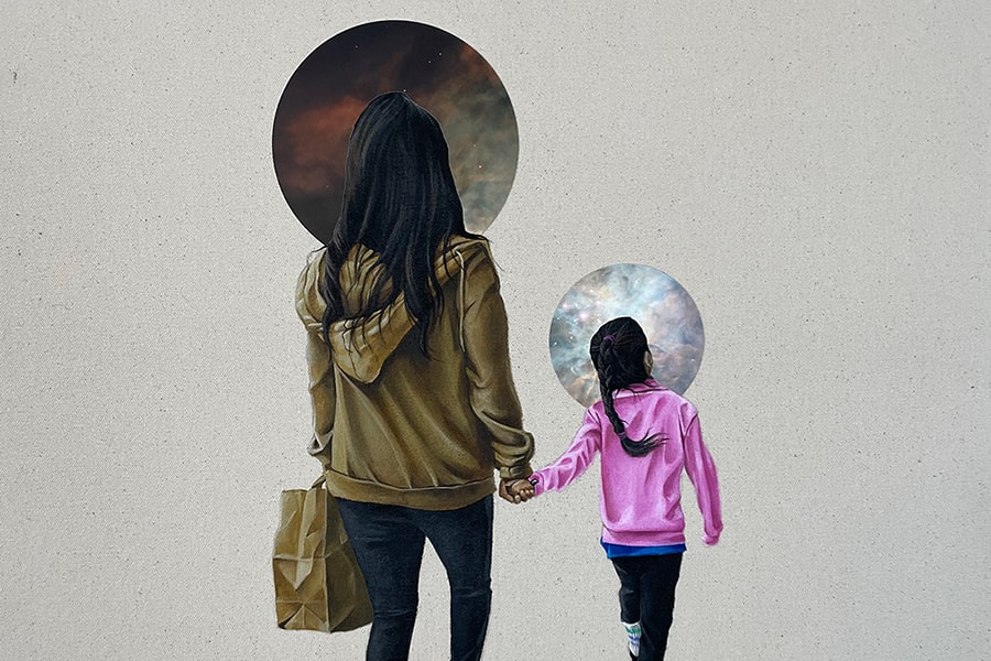 Emmanuel Crespo Cosmic Mother and Daughter